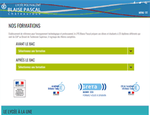 Tablet Screenshot of lyceeblaisepascal.com